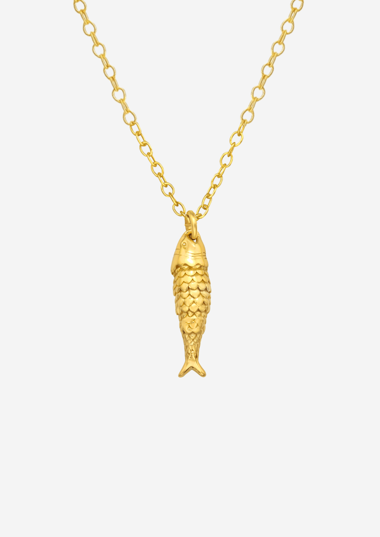 The Lucky Fish 14ct Gold Vermeil Pendant Necklace | Molten Store The Lucky Fish 14ct Gold Vermeil Pendant Necklace | Molten Store