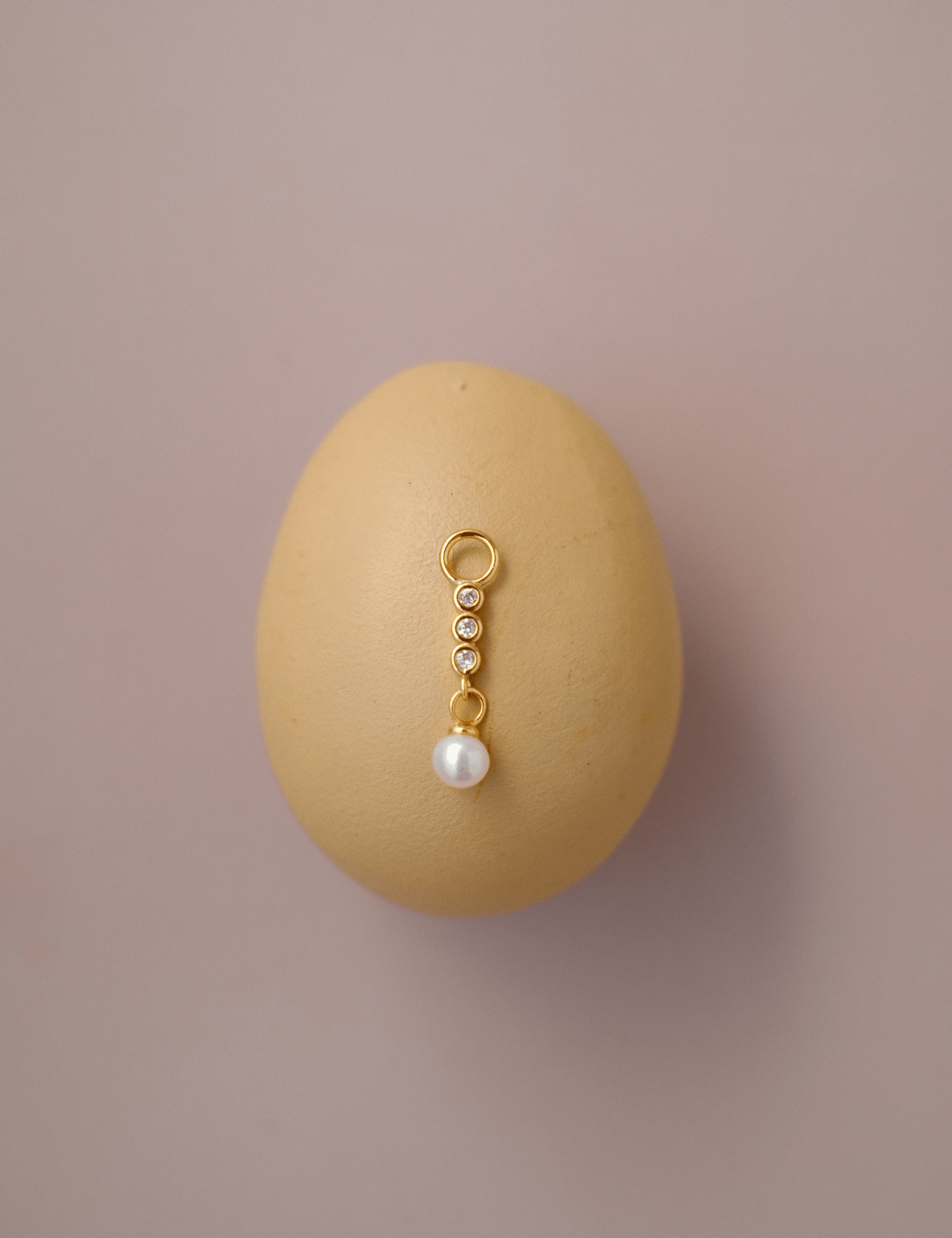 The Lumen Gold Vermeil Pearl Earring Charm - Molten Store