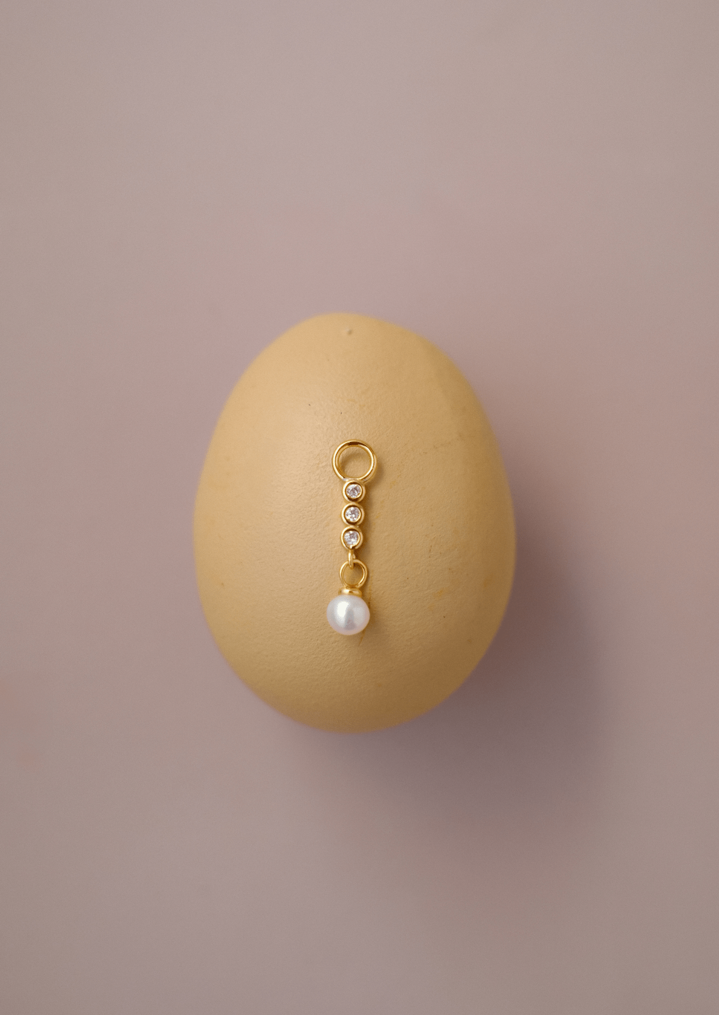 The Lumen Gold Vermeil Pearl Earring Charm - Molten Store