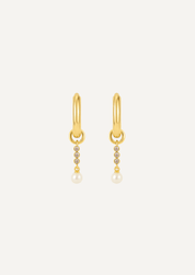 The Lumen Gold Vermeil Pearl Earring Charm - Molten Store