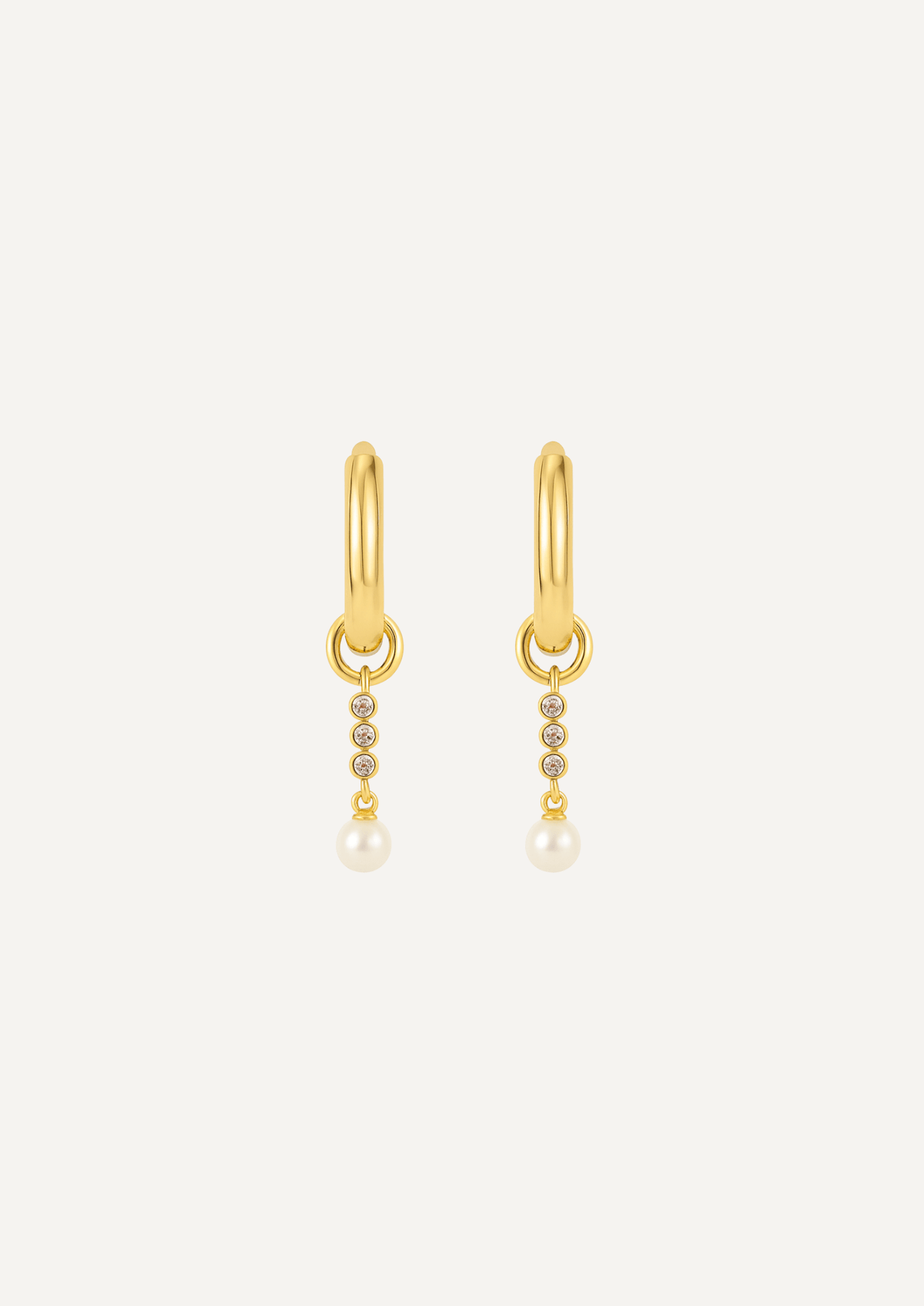 The Lumen Gold Vermeil Pearl Earring Charm - Molten Store