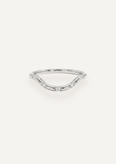 The Lumina Curved Diamond Band - Molten Store