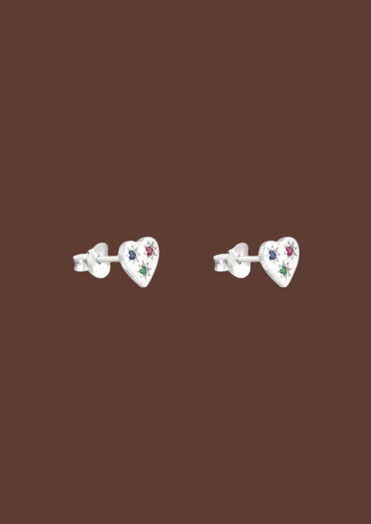 The Luminous Heart Stud Earrings - Molten Store