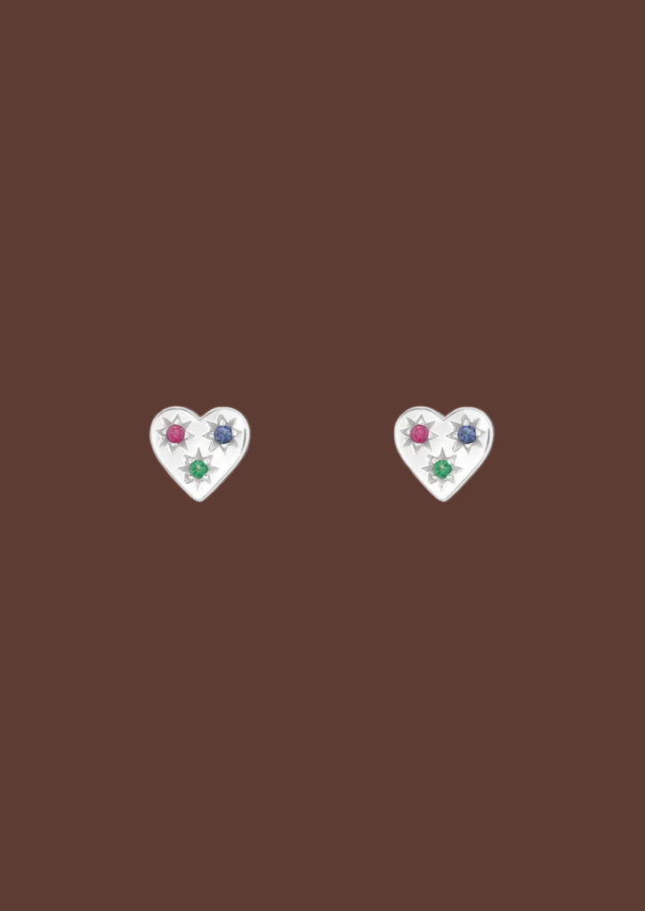 The Luminous Heart Stud Earrings - Molten Store