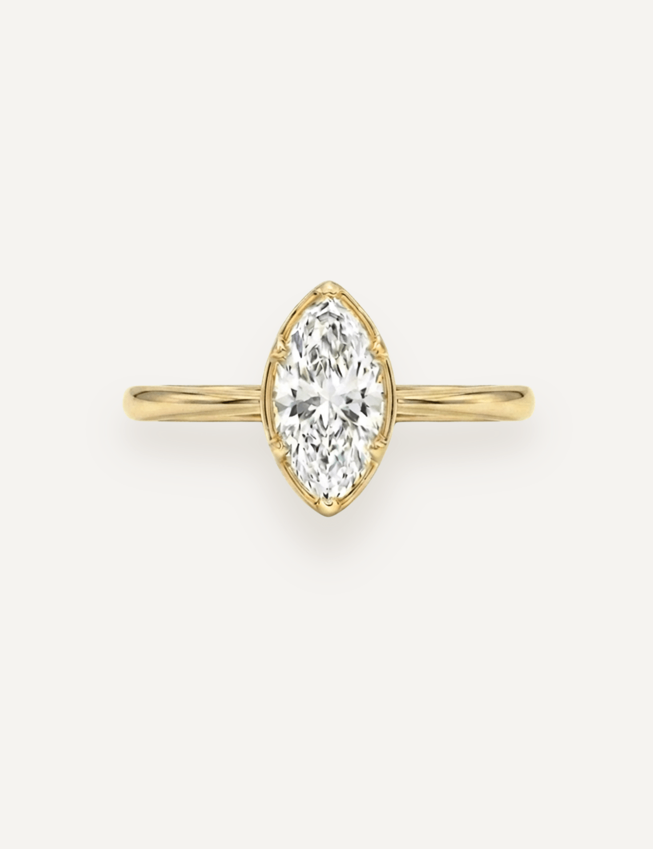 The Mabel Ring with Marquise Diamond - Molten Store