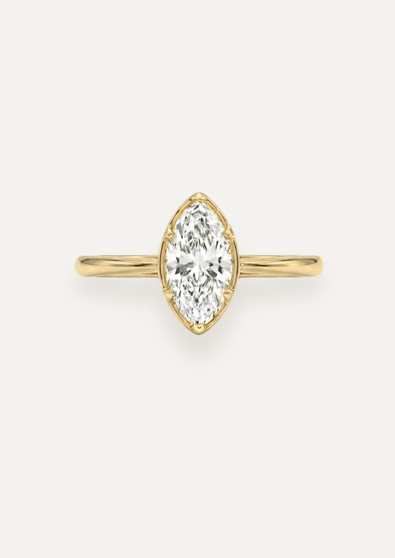 The Mabel Ring with Marquise Diamond - Molten Store
