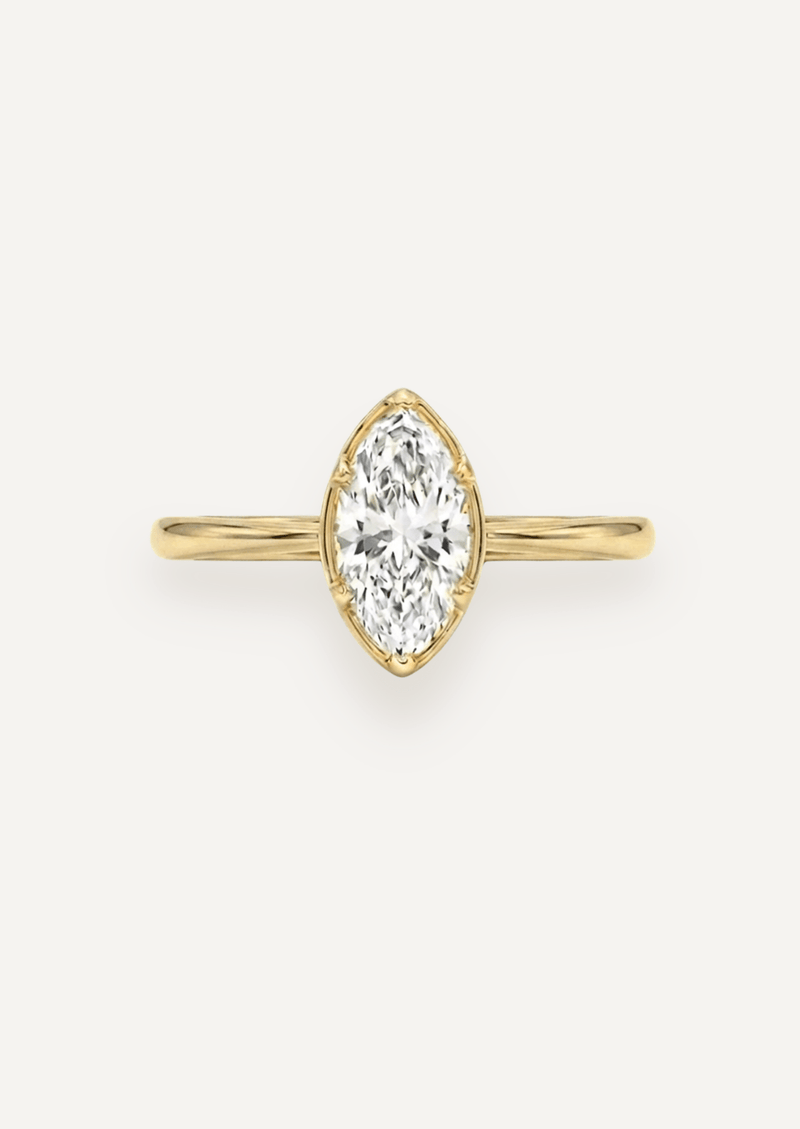 The Mabel Ring with Marquise Diamond - Molten Store