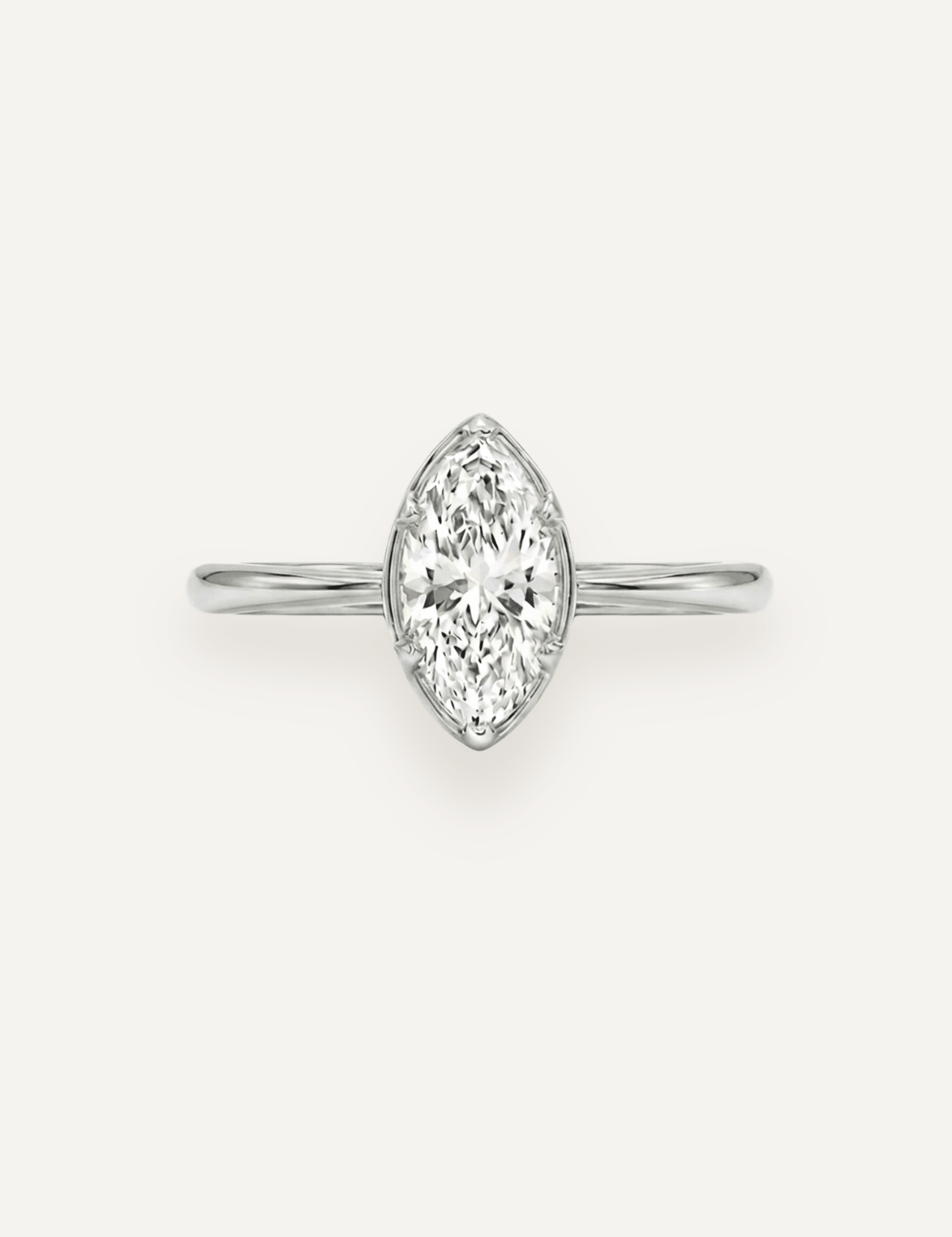 The Mabel Ring with Marquise Diamond - Molten Store