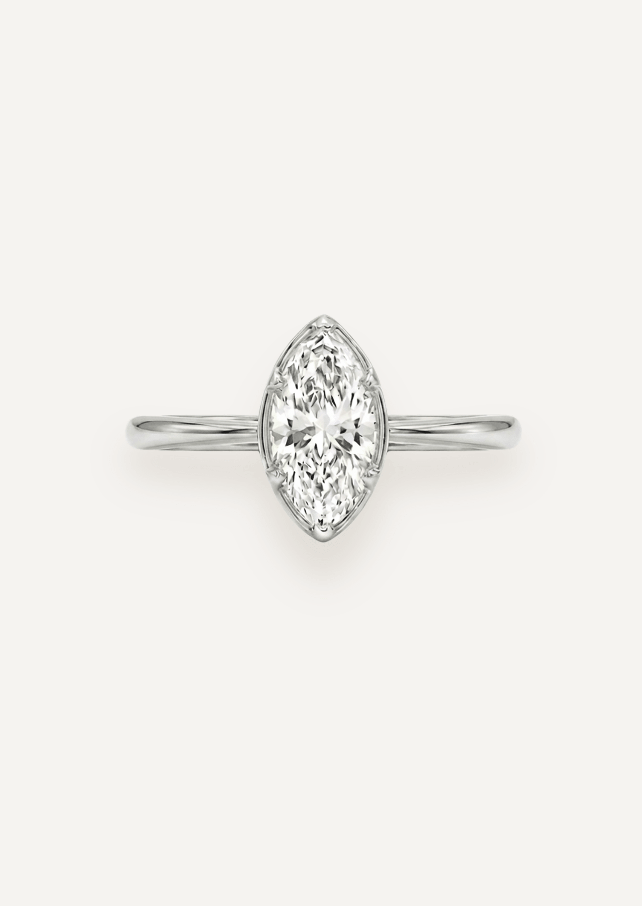 The Mabel Ring with Marquise Diamond - Molten Store