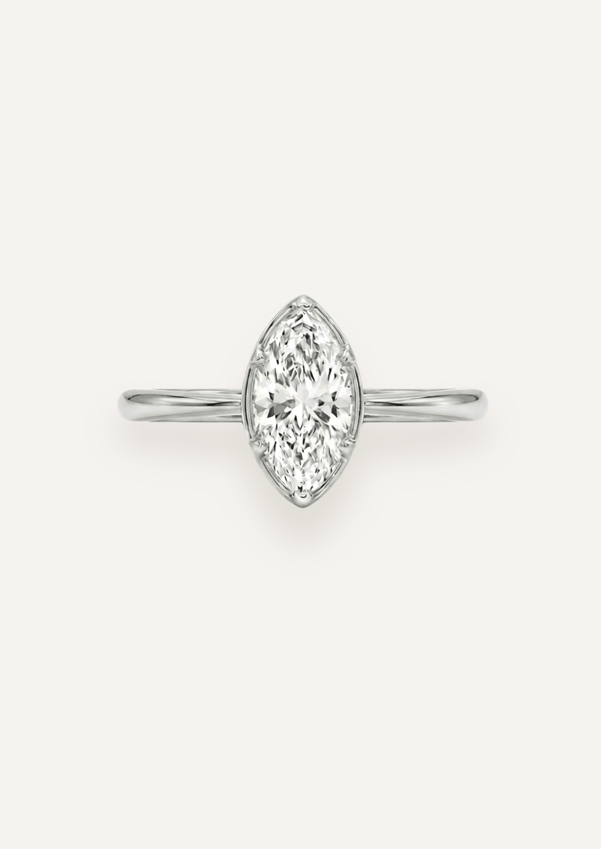 The Mabel Ring with Marquise Diamond - Molten Store