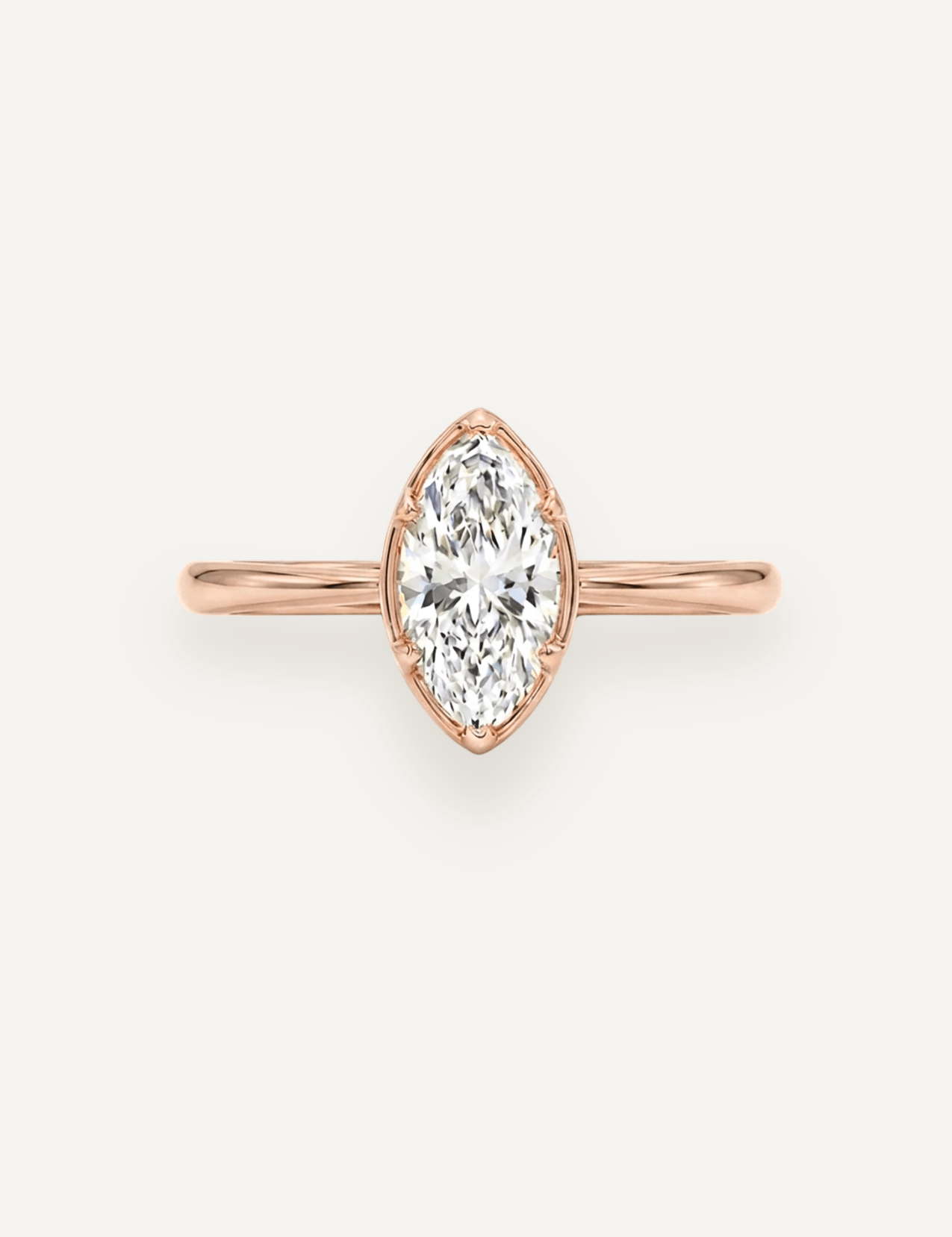 The Mabel Ring with Marquise Diamond - Molten Store