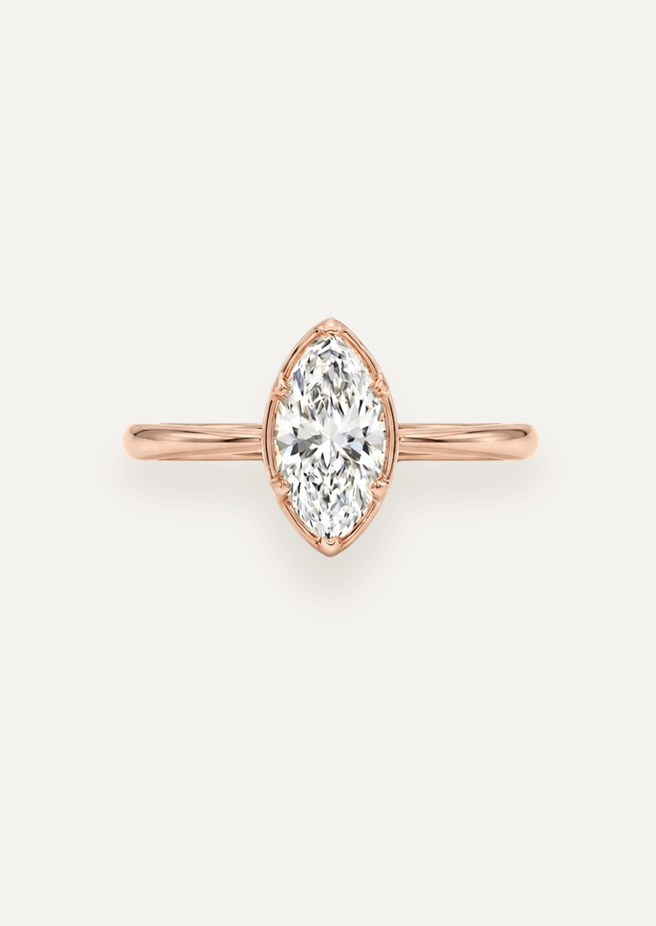 The Mabel Ring with Marquise Diamond - Molten Store
