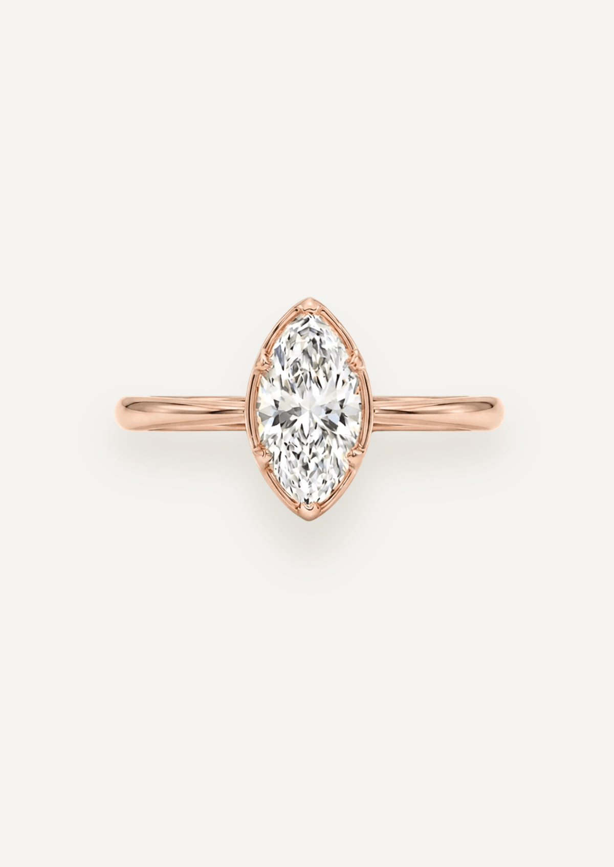 The Mabel Ring with Marquise Diamond - Molten Store