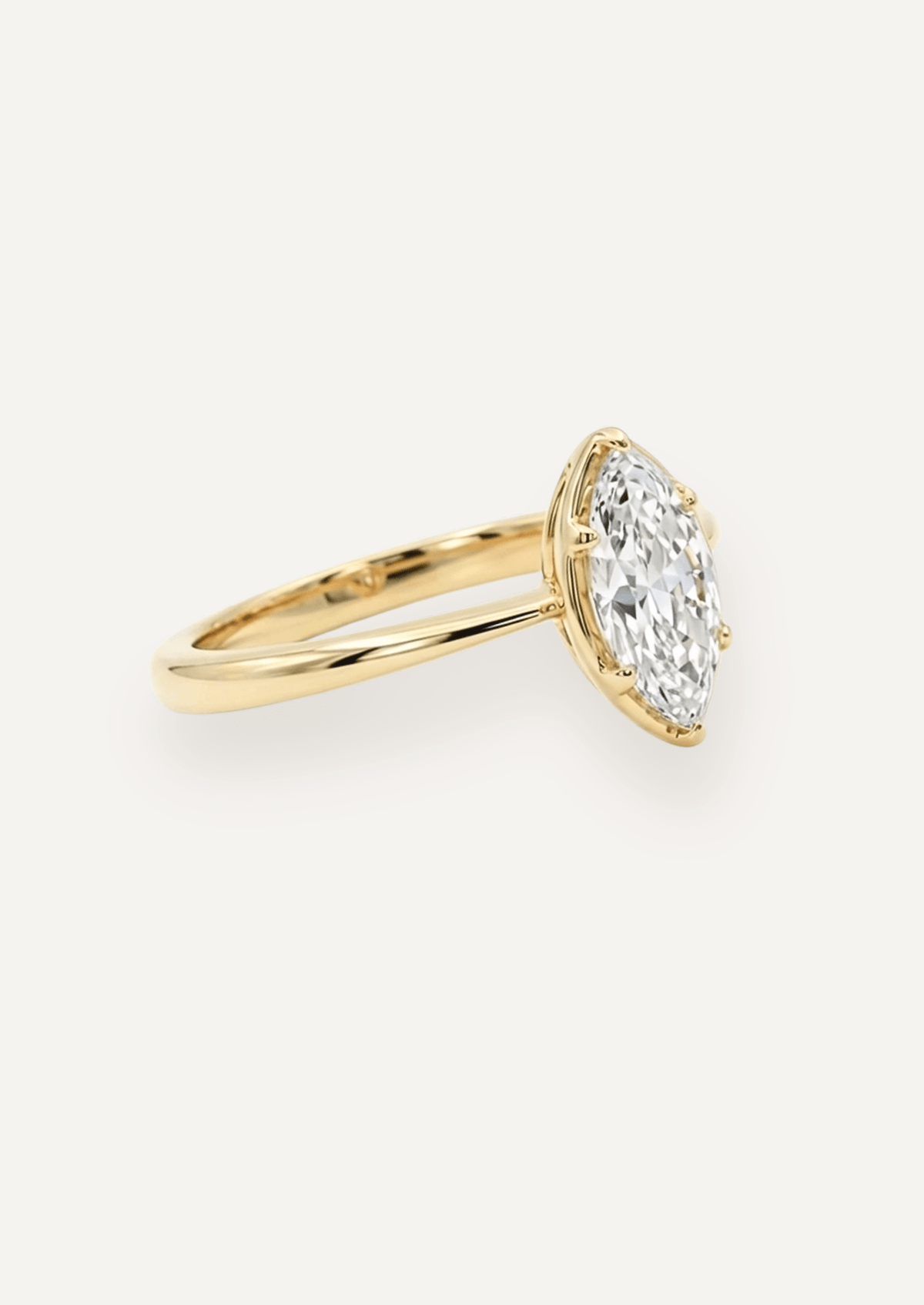 The Mabel Ring with Marquise Diamond design detail