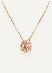 The Margot 9ct Yellow Gold Necklace with 4.05ct Asscher Cut Honey Tourmaline - Molten Store