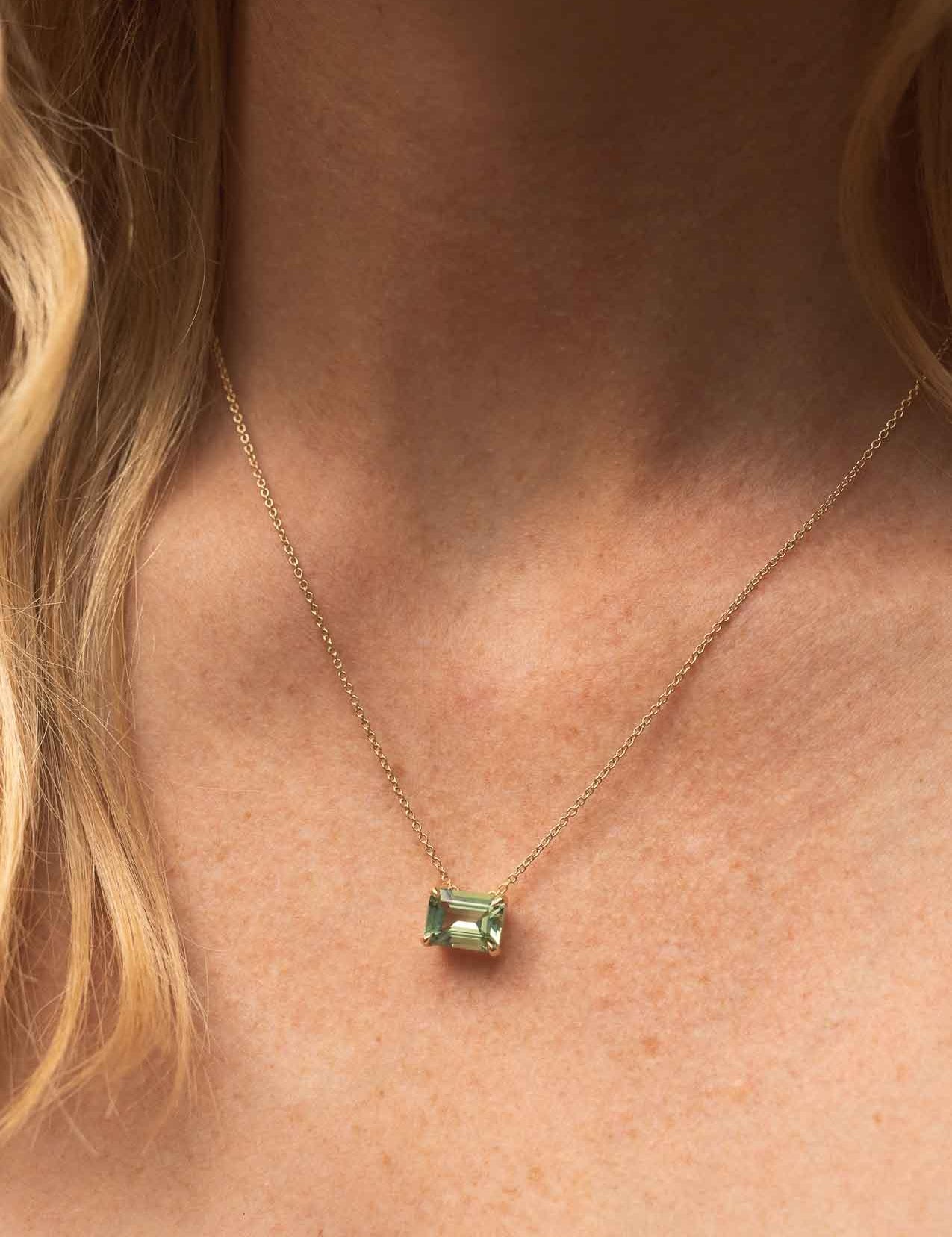 The Margot Necklace with 3.28ct Tourmaline - Molten Store