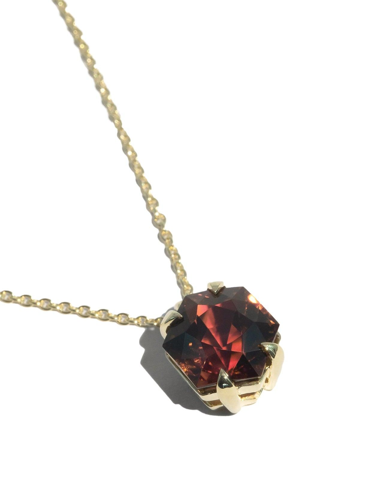 The Margot Necklace with 6.93ct Orange Tourmaline - Molten Store