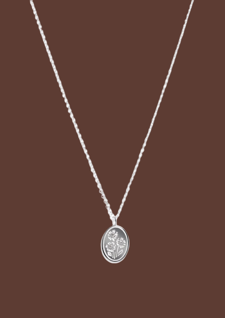 The Marigold Silver Pendant Necklace - Molten Store