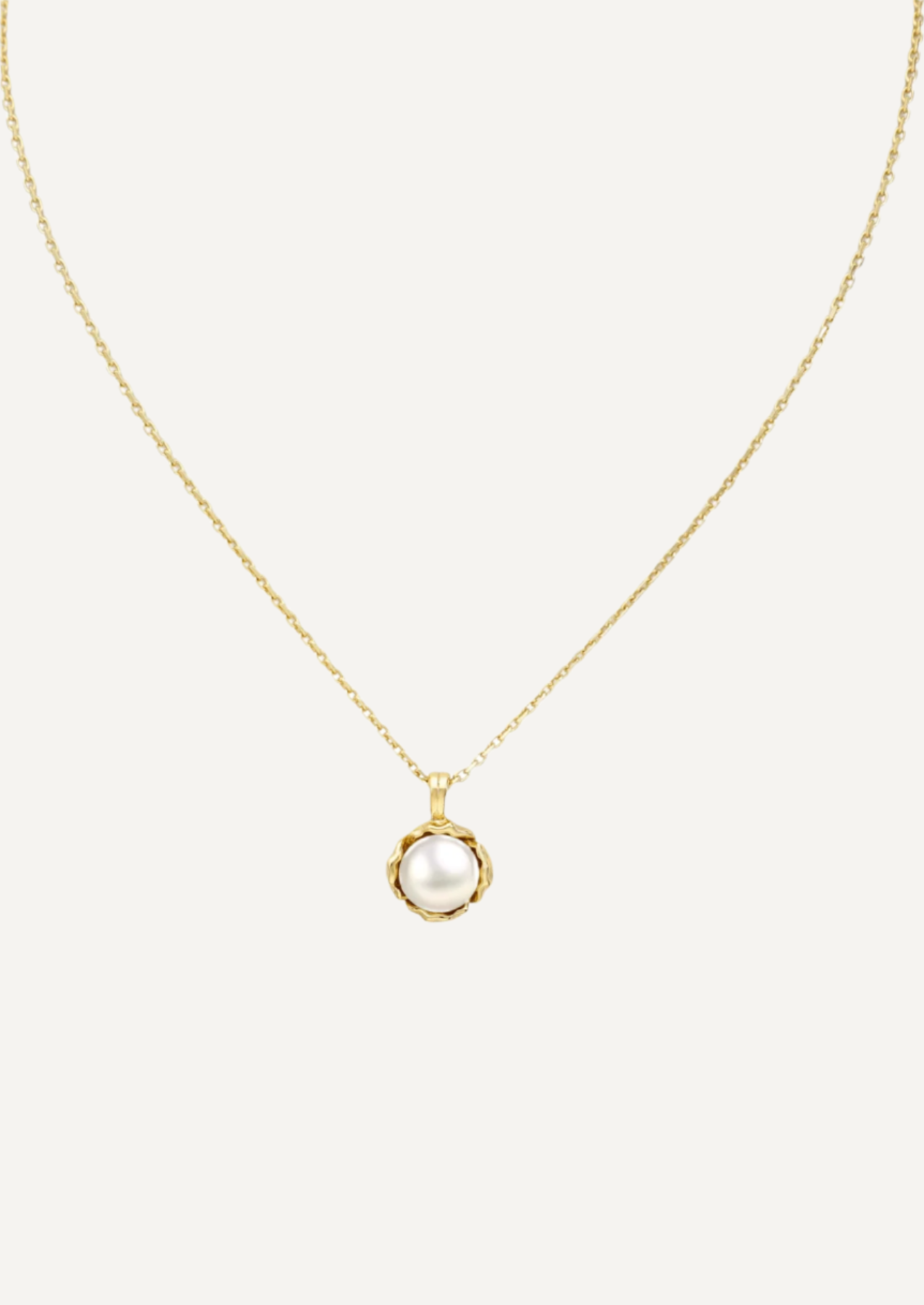 The Mini Marina Pearl 18ct Gold Vermeil Necklace - Molten Store