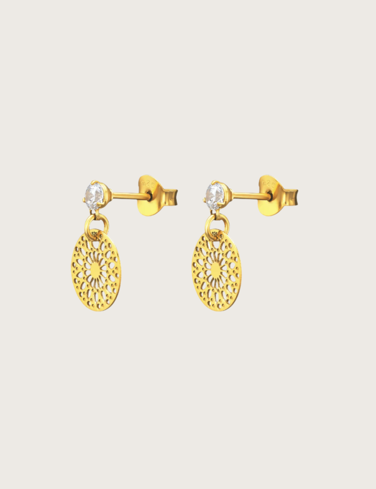 The Mirage 14ct Gold Vermeil Drop Earrings - Molten Store