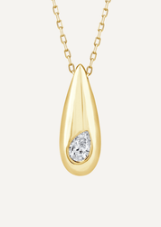 The Monae 9ct Gold Pear Diamond Necklace - Molten Store