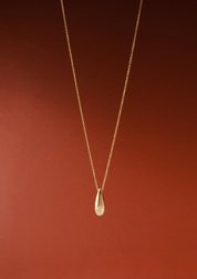 The Monae 9ct Gold Pear Diamond Necklace - Molten Store