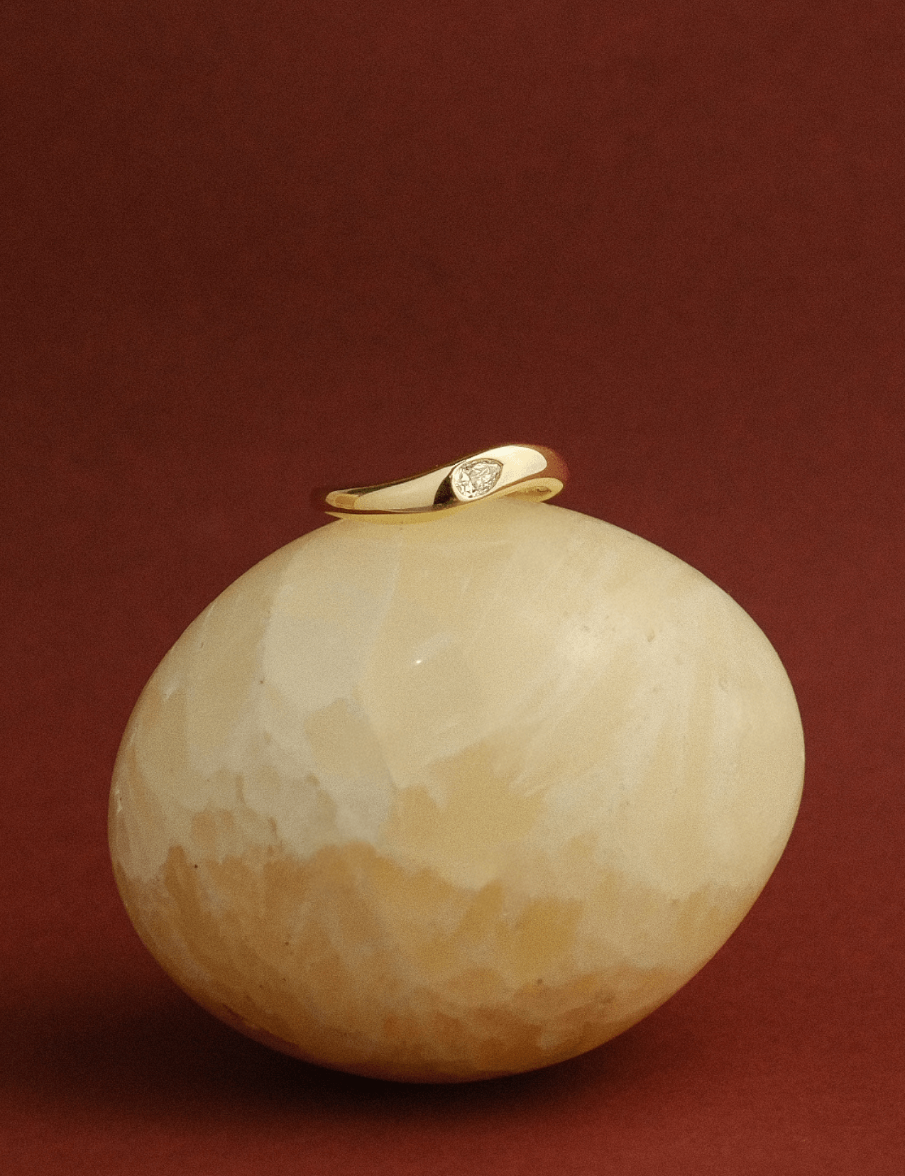 The Monae 9ct Gold Pear Diamond Ring - Molten Store