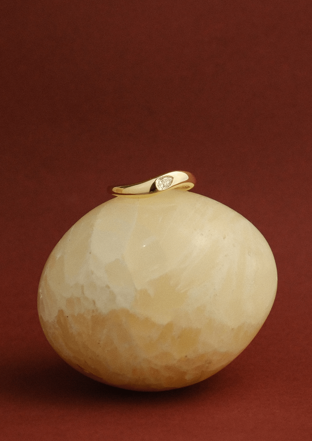 The Monae 9ct Gold Pear Diamond Ring - Molten Store