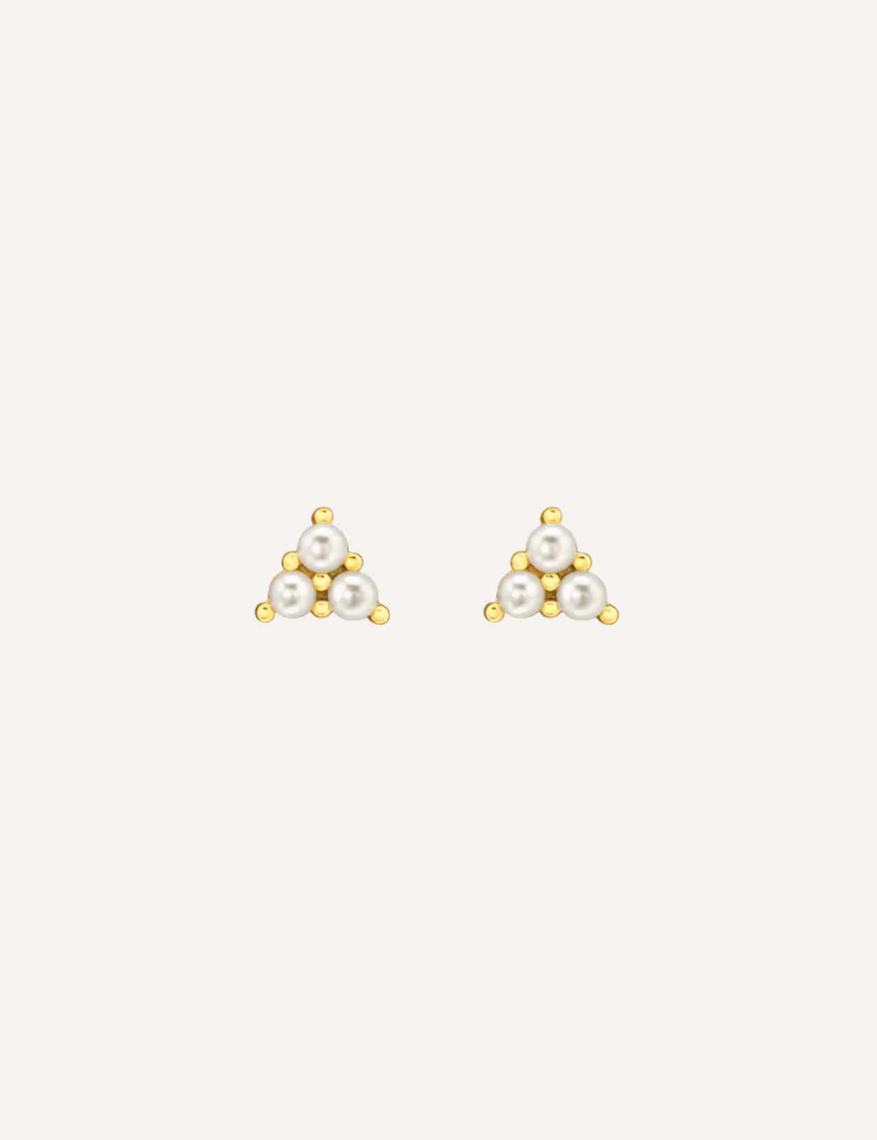 The Mosaic 14ct Gold Vermeil Stud Earrings - Molten Store