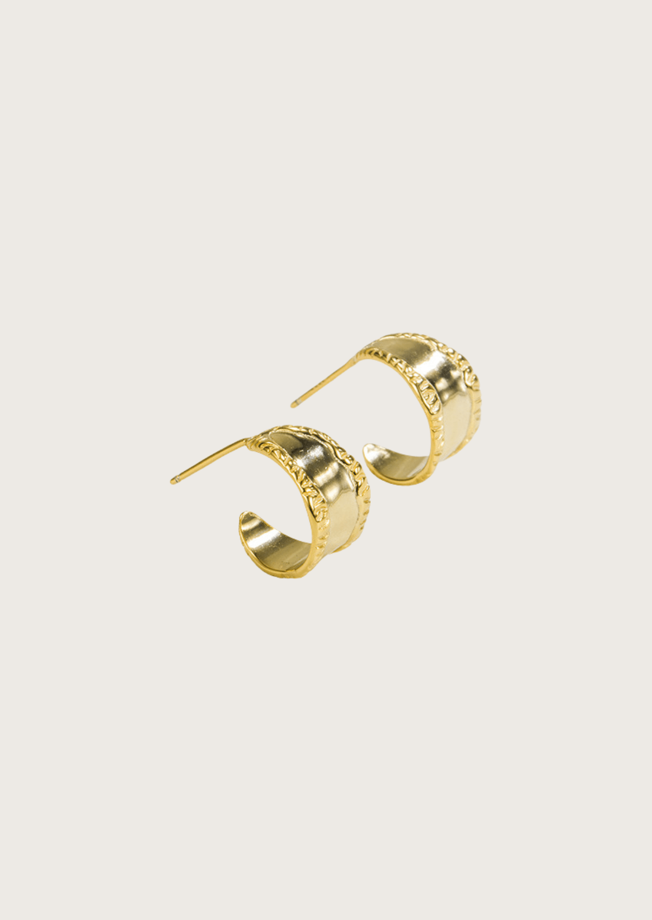 The Murmur 14ct Gold Vermeil Hoop Earrings - Molten Store