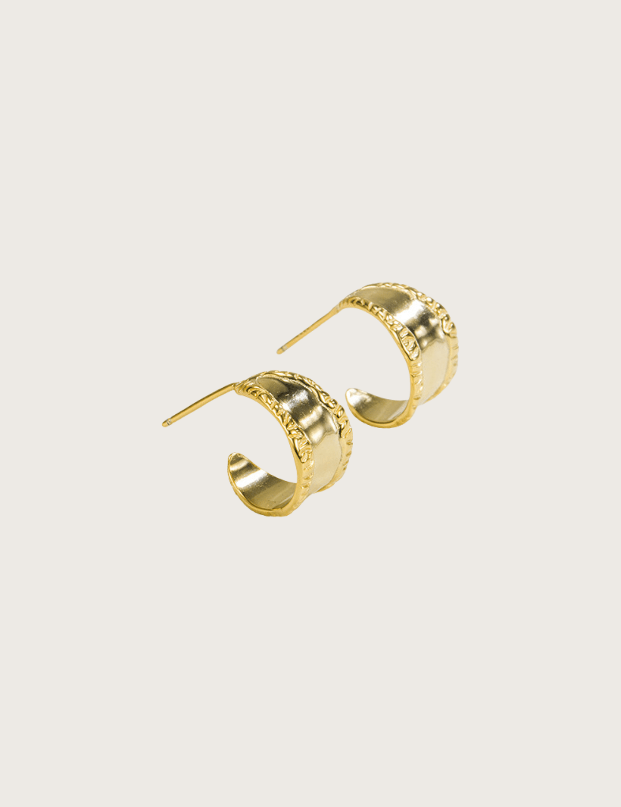The Murmur 14ct Gold Vermeil Hoop Earrings - Molten Store
