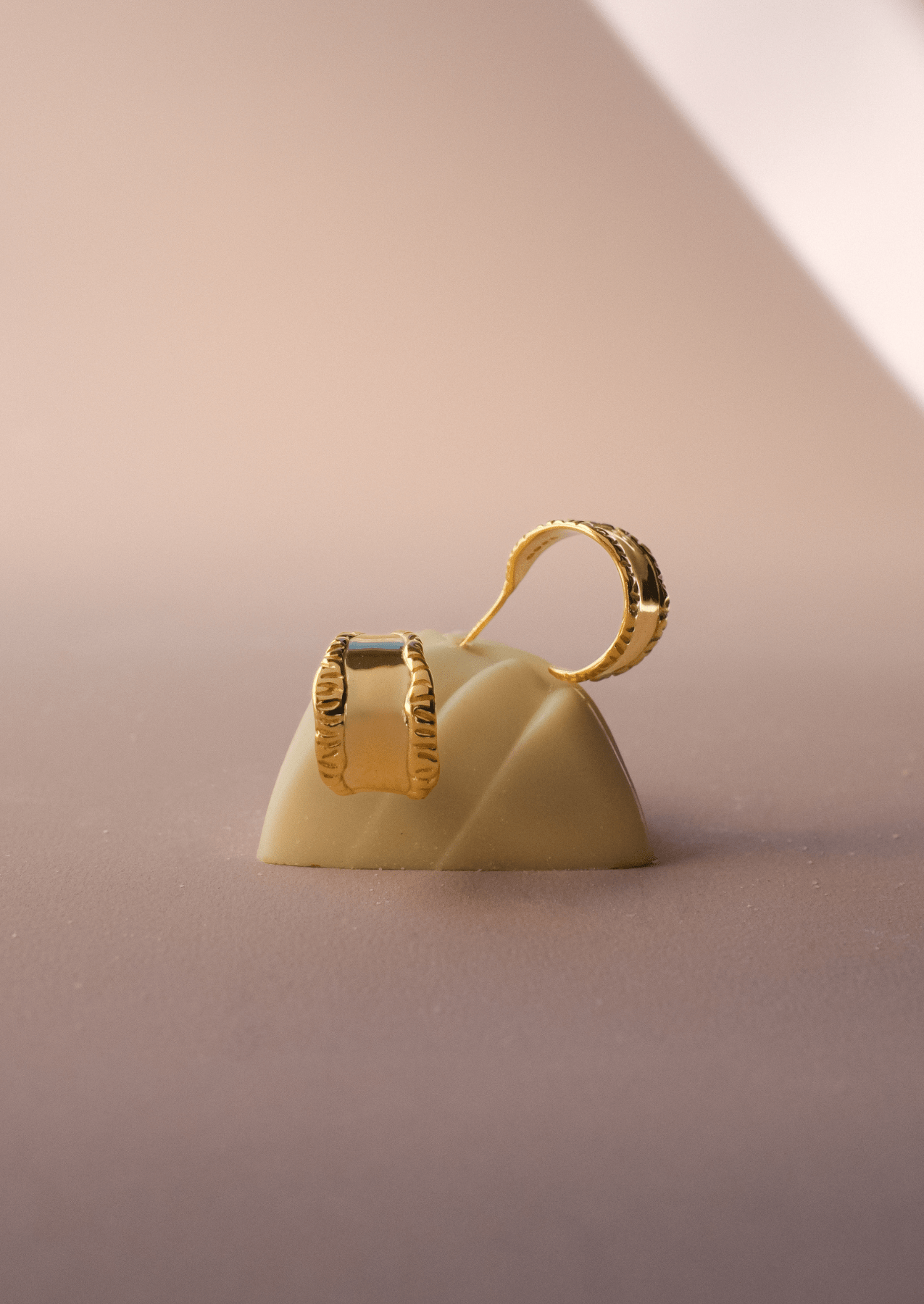 The Murmur 14ct Gold Vermeil Hoop Earrings - Molten Store