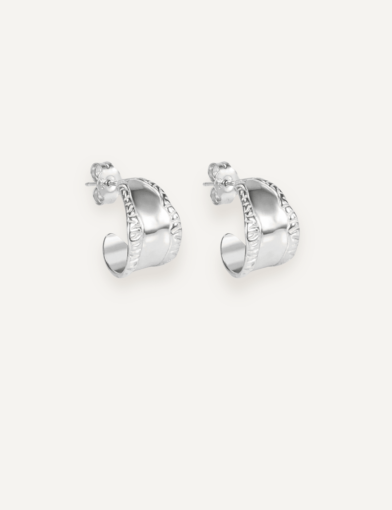 The Murmur Sterling Silver Hoop Earrings - Molten Store