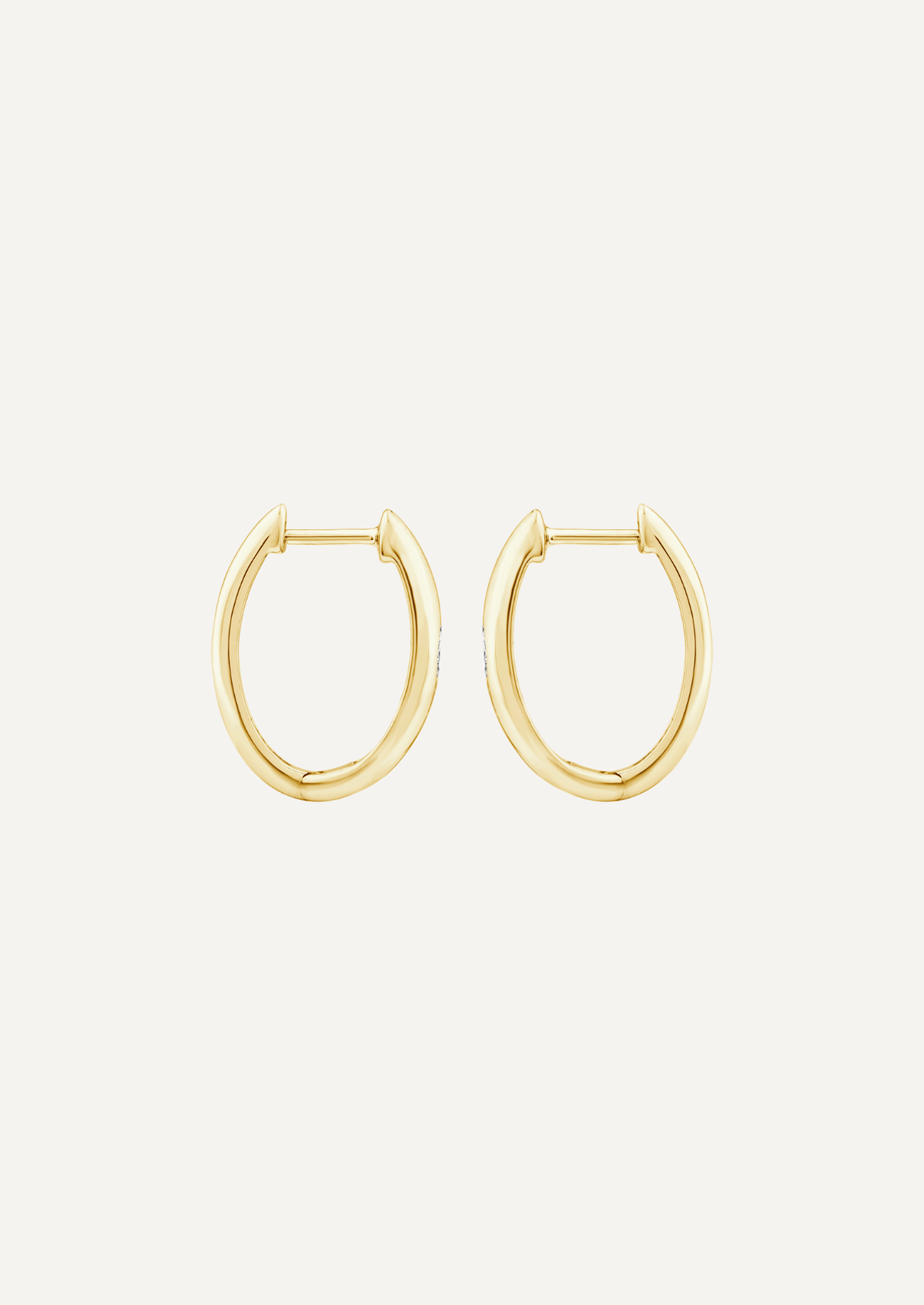 The Noa 9ct Gold Marquise Diamond Hoop Earrings - Molten Store