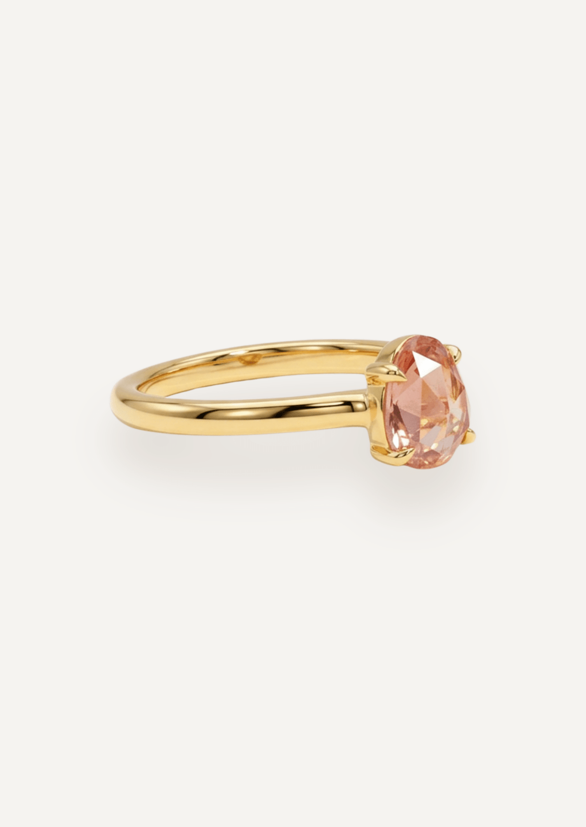 The Nova Ring with 1.03ct Rose Cut Pink Sapphire - Molten Store