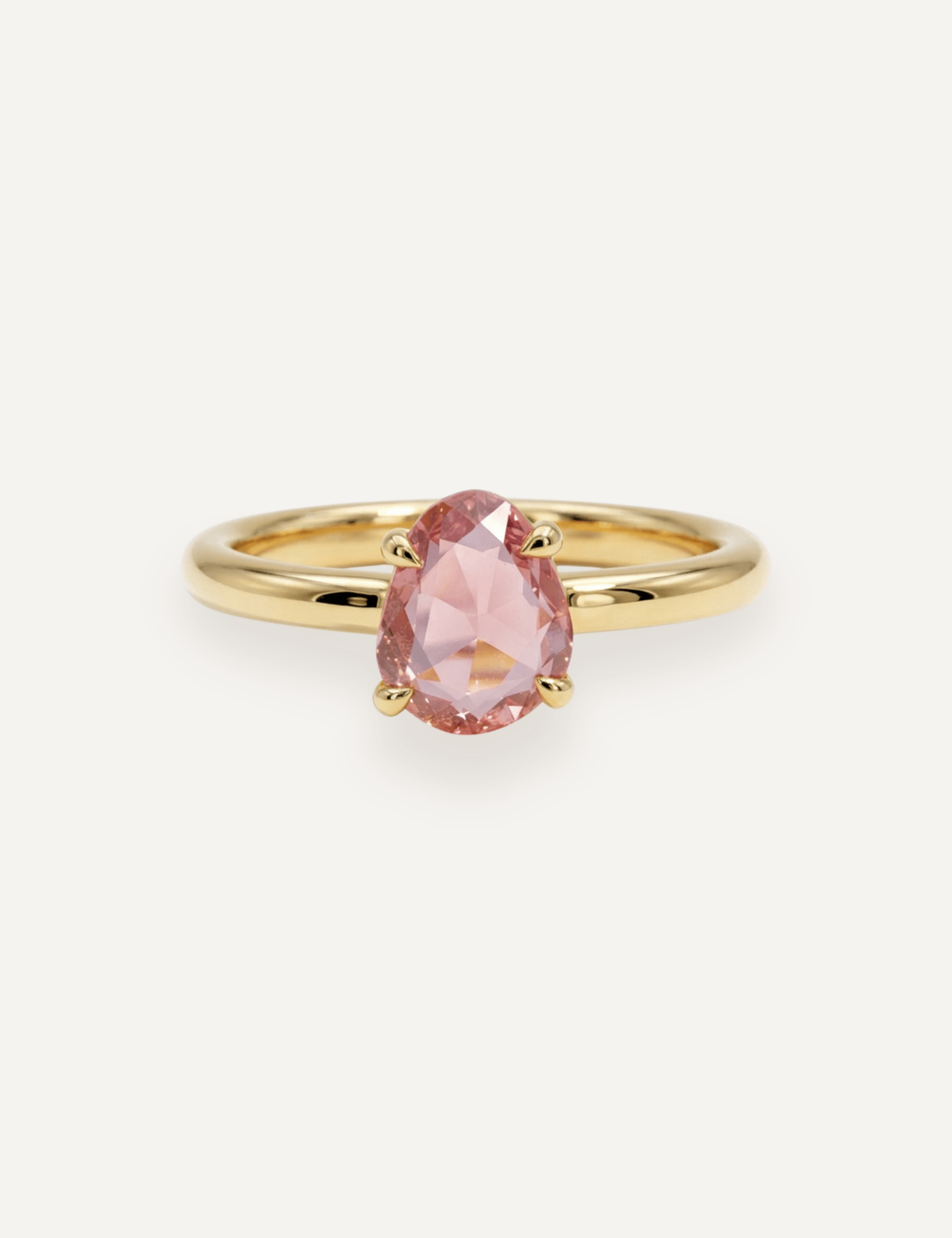 The Nova Ring with 1.03ct Rose Cut Pink Sapphire - Molten Store