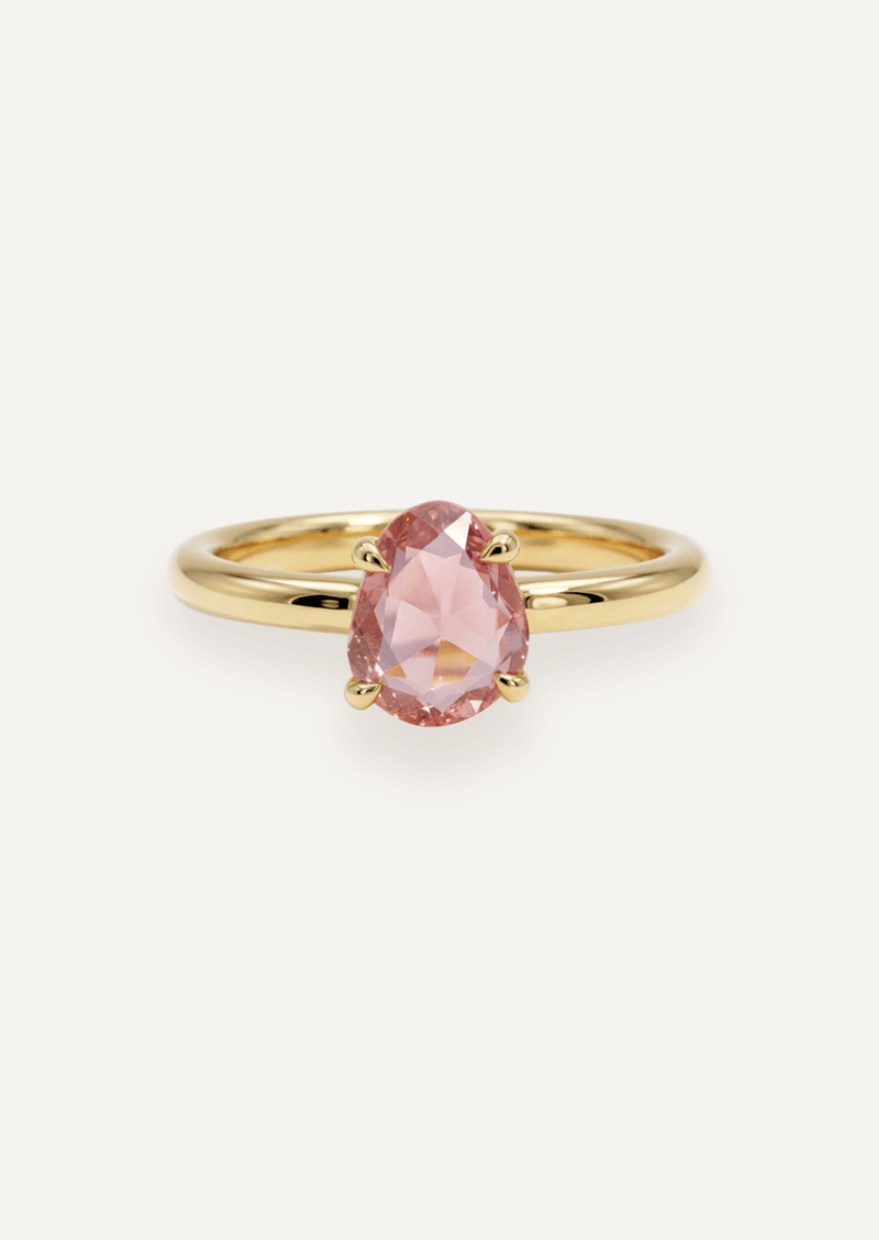 The Nova Ring with Rose Cut Pink Sapphire