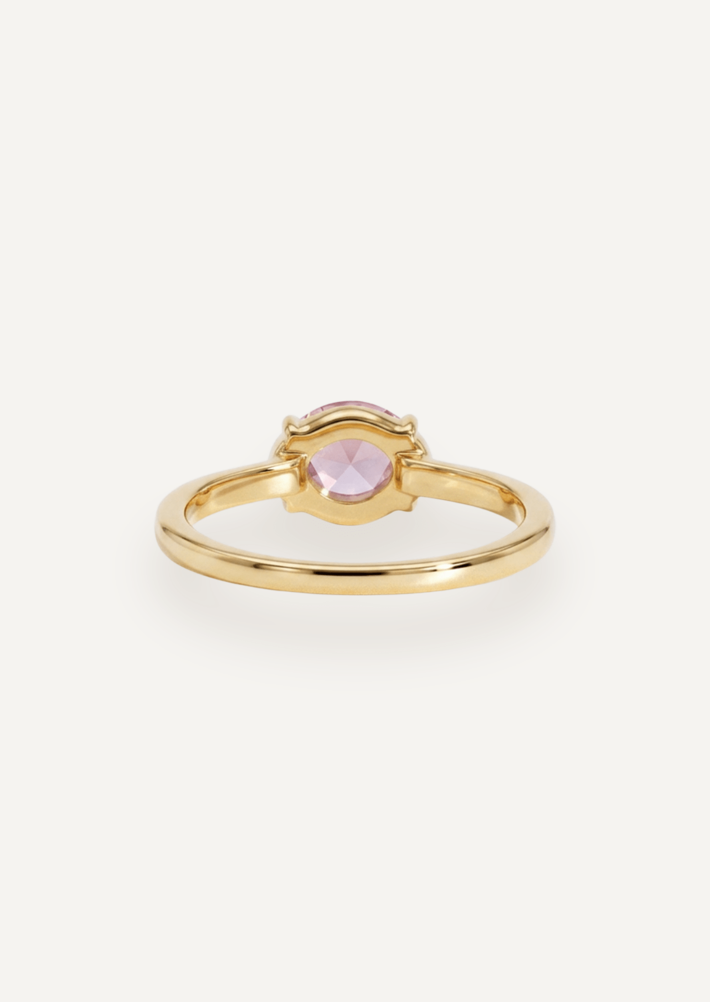 The Nova Ring with 1.06ct Rose Cut Pink Sapphire - Molten Store