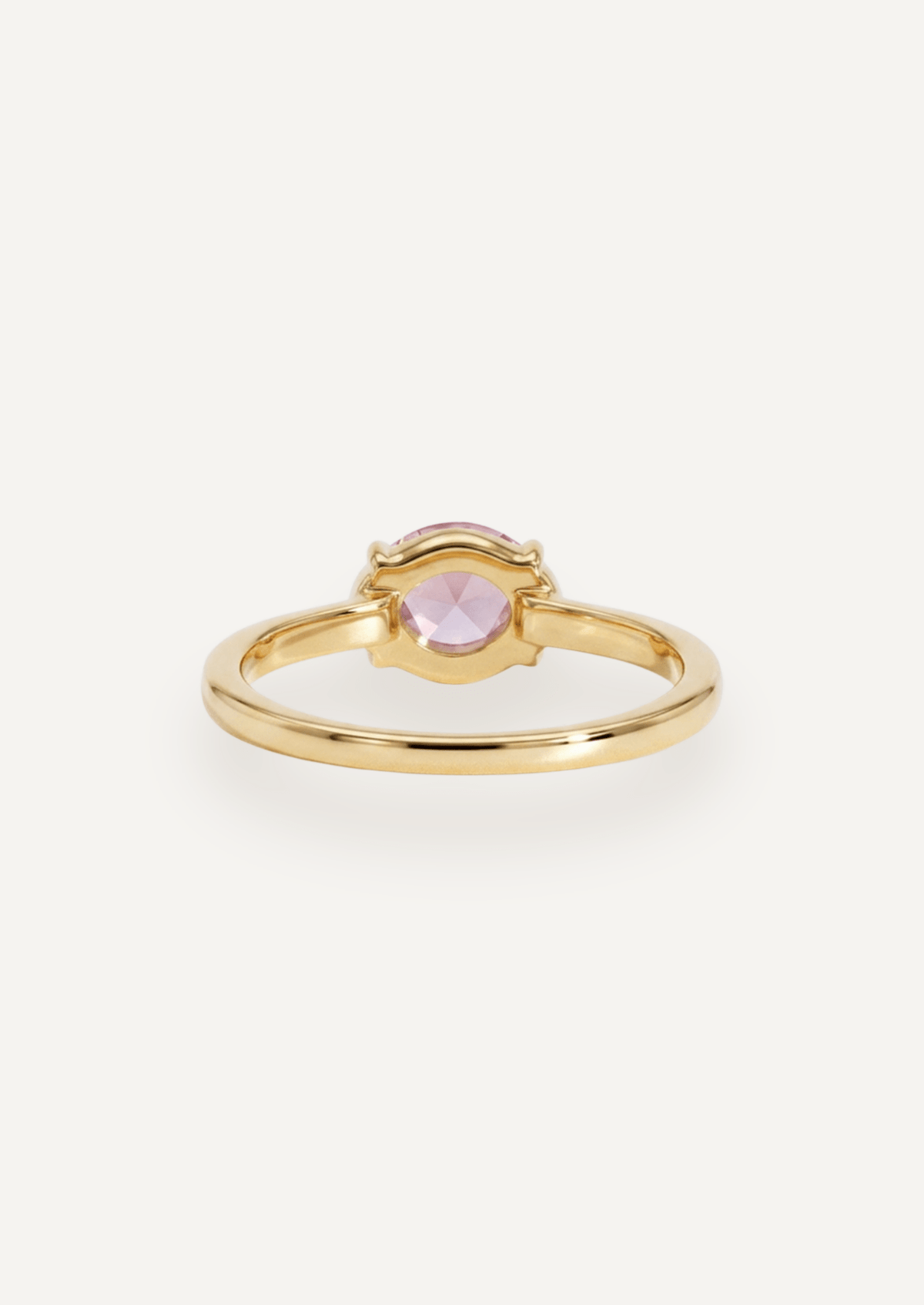 The Nova Ring with 1.06ct Rose Cut Pink Sapphire - Molten Store