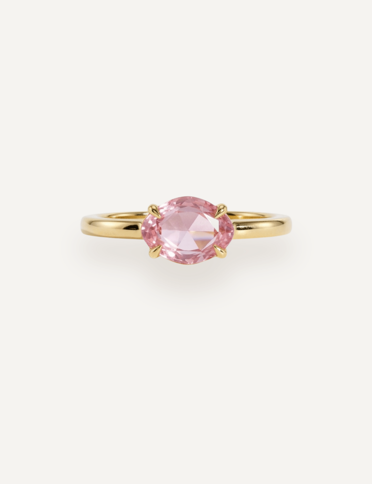 The Nova Ring with 1.06ct Rose Cut Pink Sapphire - Molten Store