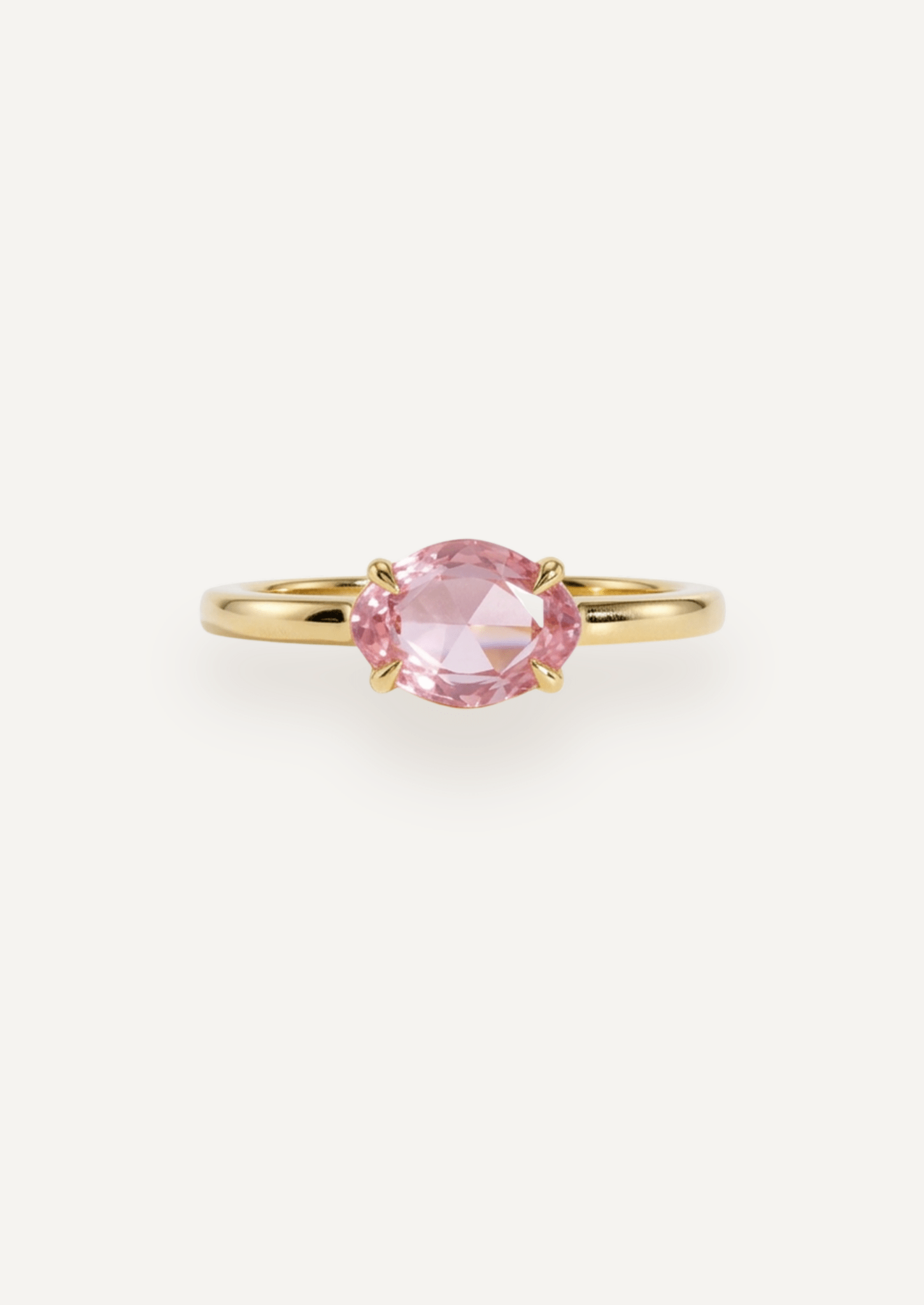 The Nova Ring with 1.06ct Rose Cut Pink Sapphire - Molten Store