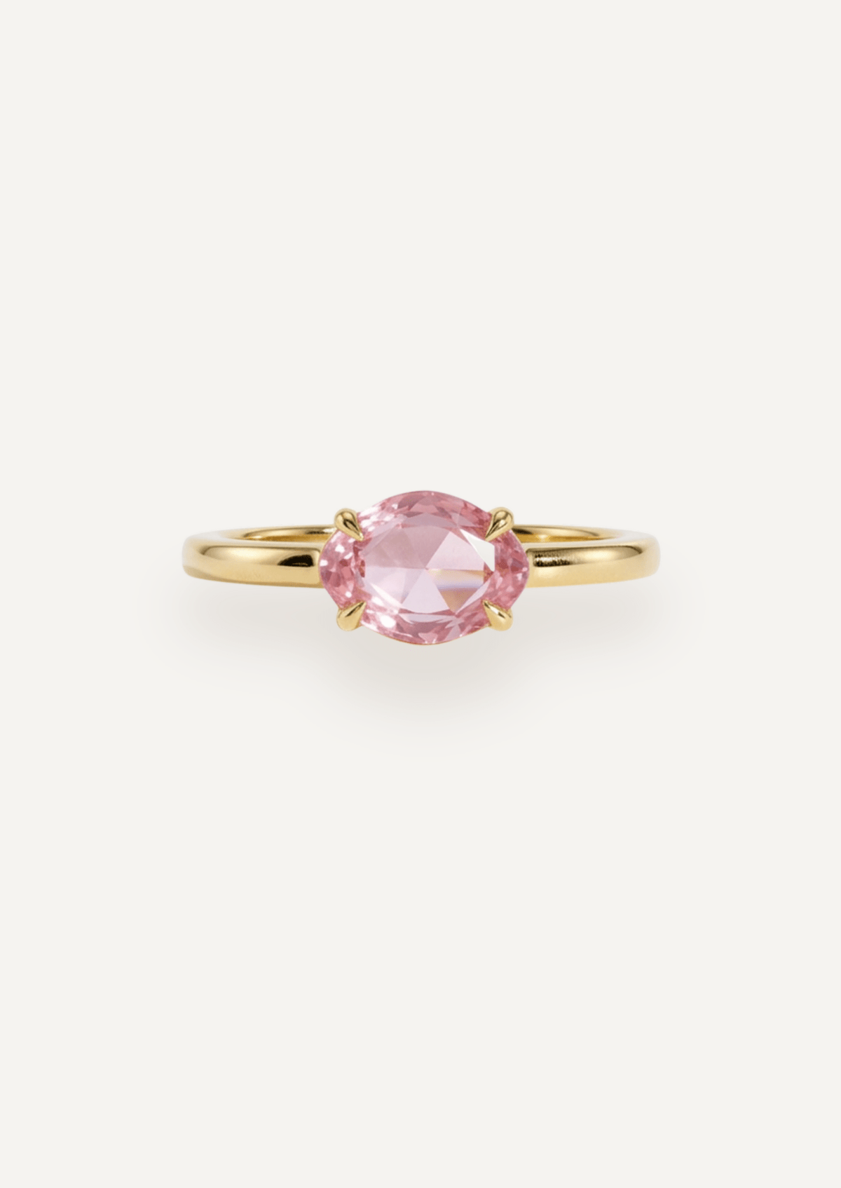 The Nova Ring with 1.06ct Rose Cut Pink Sapphire - Molten Store