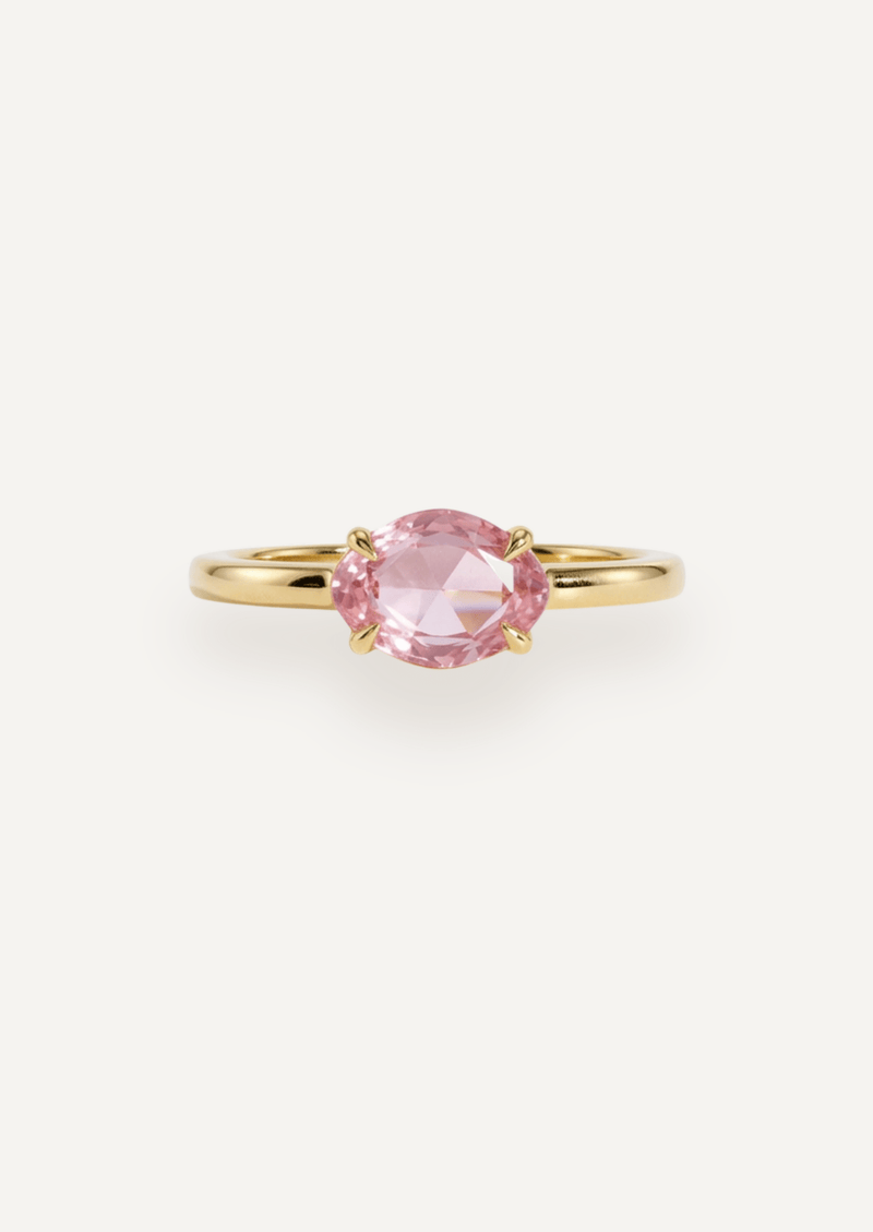 The Nova Ring with Rose Cut Pink Sapphire