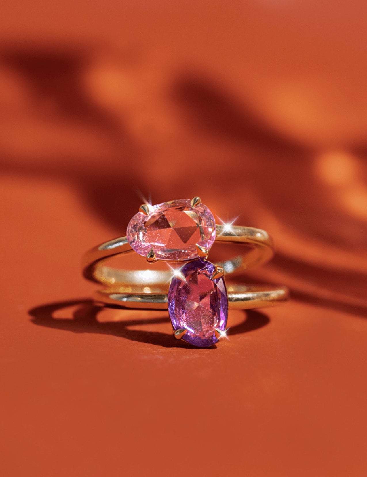 The Nova Ring with 1.22ct Rose Cut Pink Sapphire - Molten Store