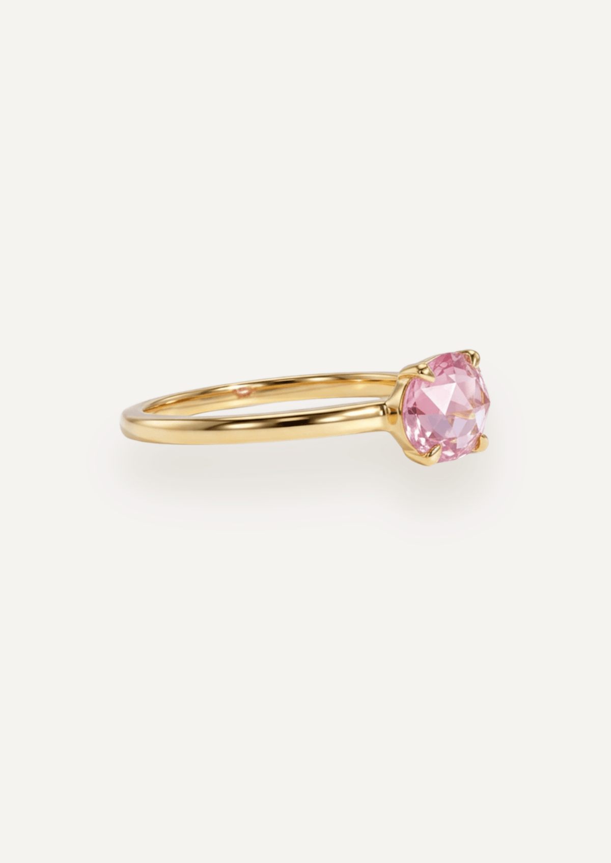 The Nova Ring with 1.22ct Rose Cut Pink Sapphire - Molten Store