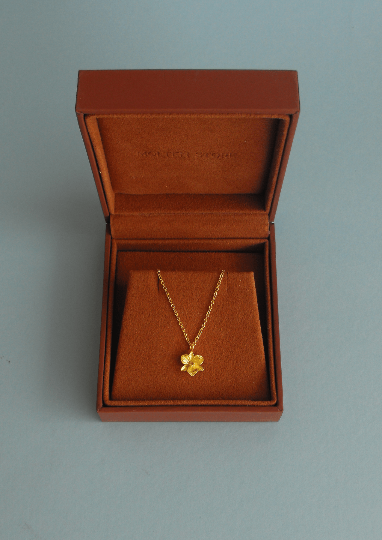 The Orchid 14ct Gold Vermeil Pendant Necklace - Molten Store