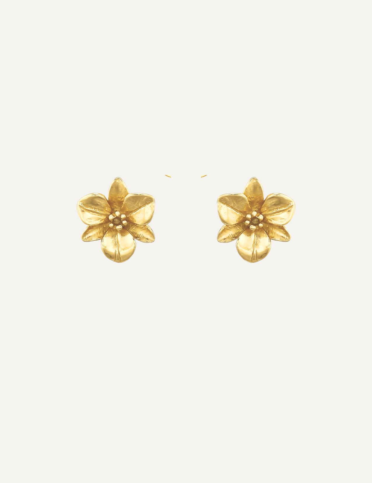 The Orchid 14ct Gold Vermeil Stud Earrings - Molten Store