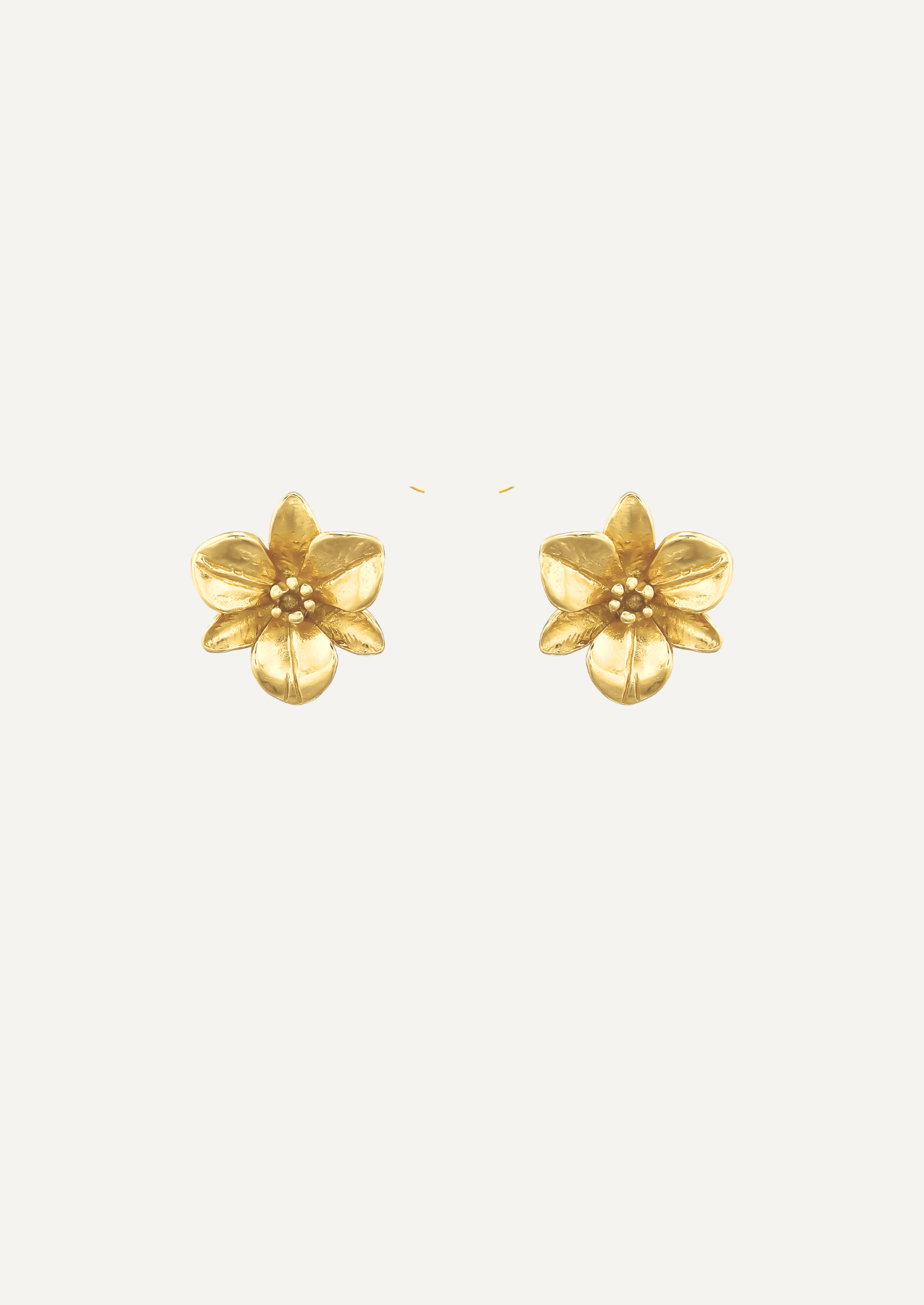 The Orchid 14ct Gold Vermeil Stud Earrings - Molten Store