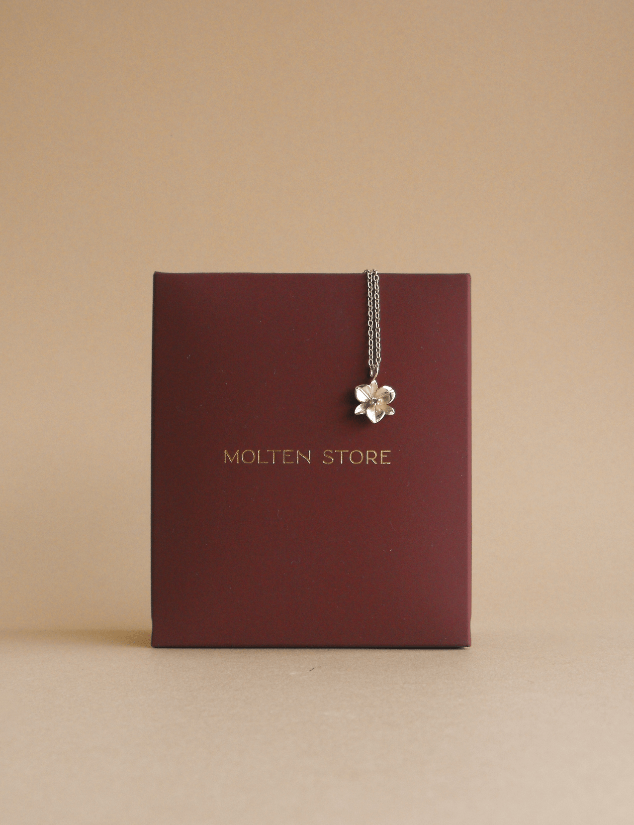 The Orchid Sterling Silver Pendant Necklace - Molten Store