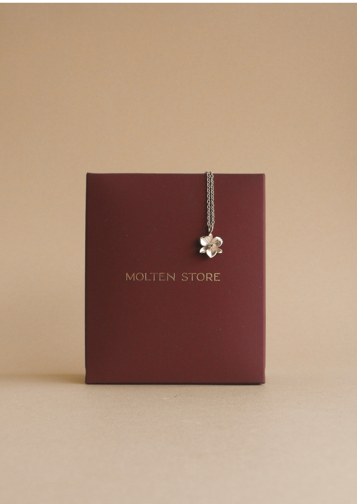 The Orchid Sterling Silver Pendant Necklace - Molten Store